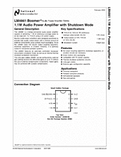DataSheet LM4861 pdf